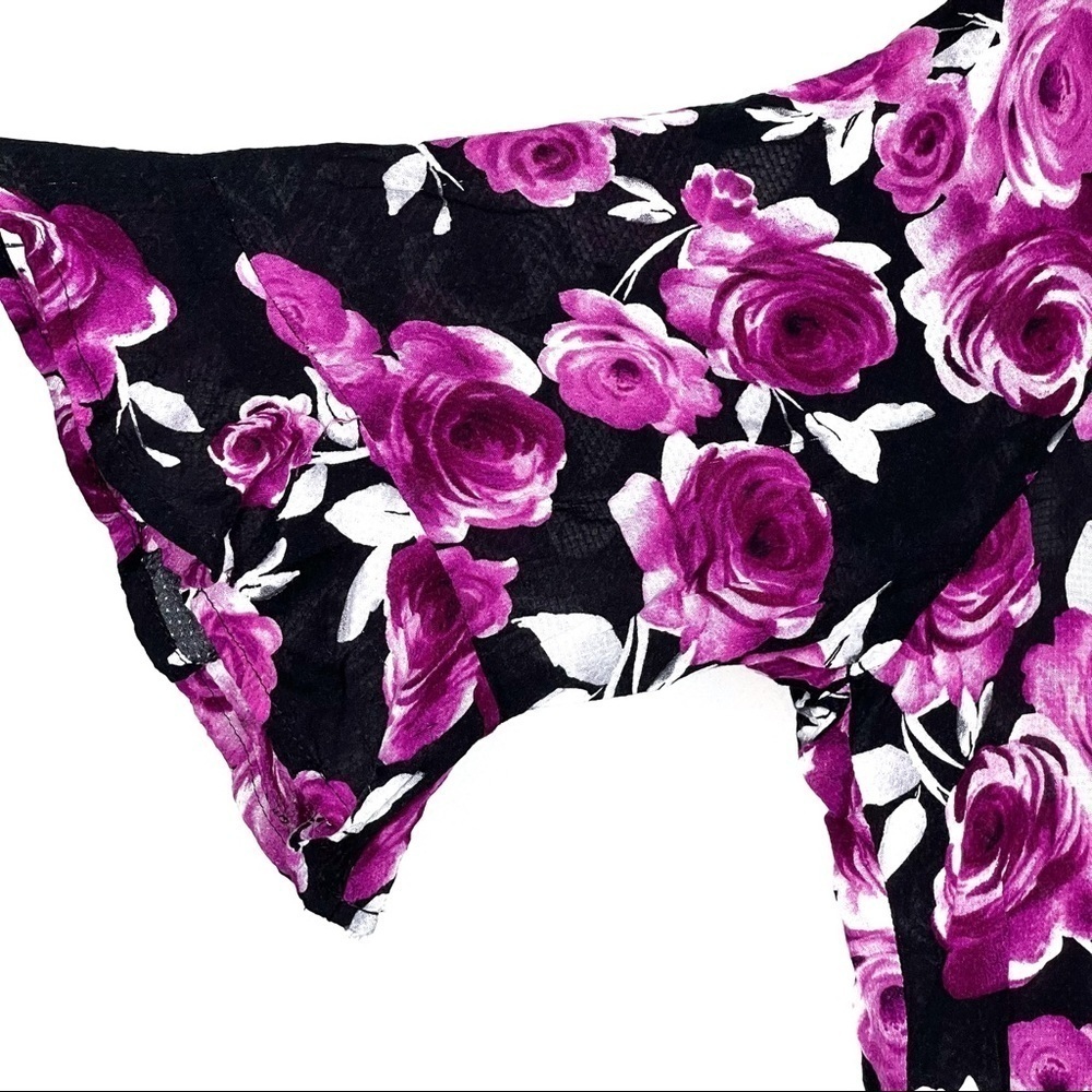 Torrid Top Womens 1X Floral Print V Neck Feminine Romantic Girly Valentines Day - Picture 6 of 11